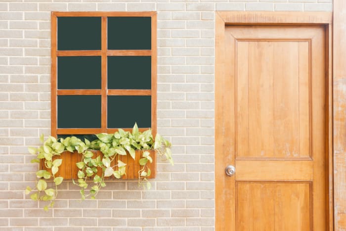 This beautiful door was wide and tall enough, Mrs. Simmons' door always creaked.
