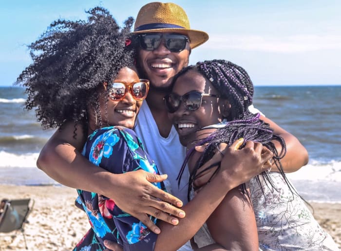 Hugs have numerous benefits to physical and mental health, including an increase of oxytocin, serotonin, and dopamine.