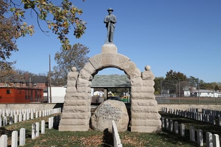 This Confederate monument was vandalized in 2017, but replaced with U.S. federal funds in 2019.