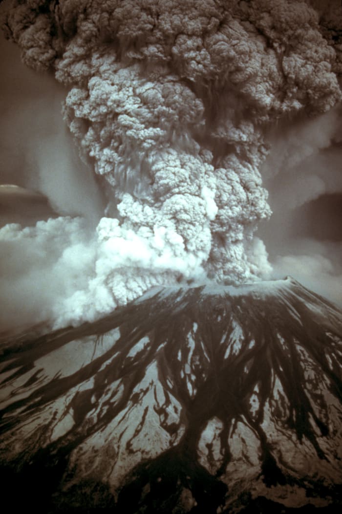 Mt. Ste.Helens is the most active volcano in the continental US. Its historic eruption in 1980, killed dozens but had almost no effect on the world's climate.