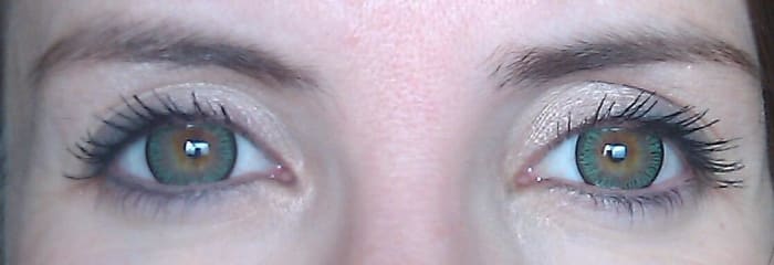 The black ring around the outside, called a limbal ring, makes irises look bigger and whites look whiter.