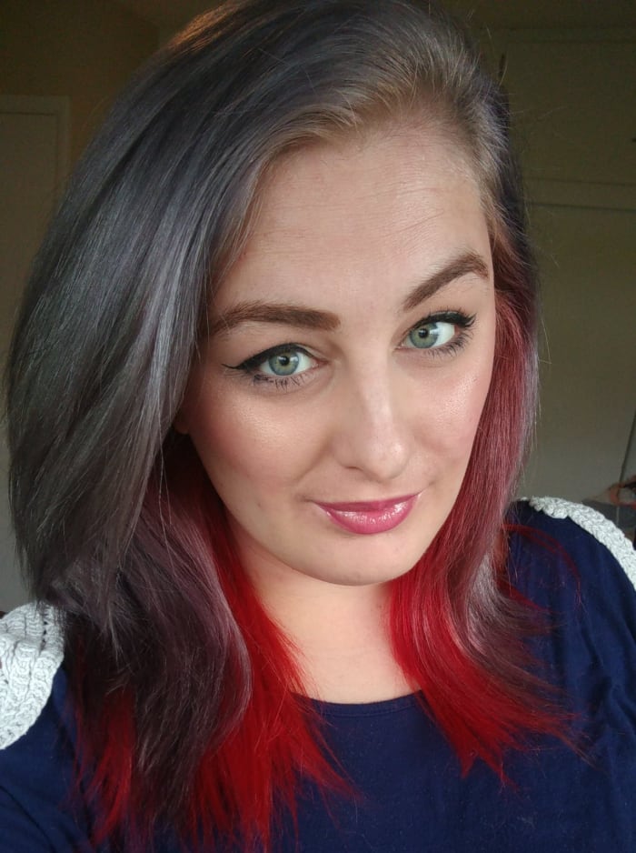 How to Dye Your Hair Two-Toned Gray and Red: Review of Ion ...