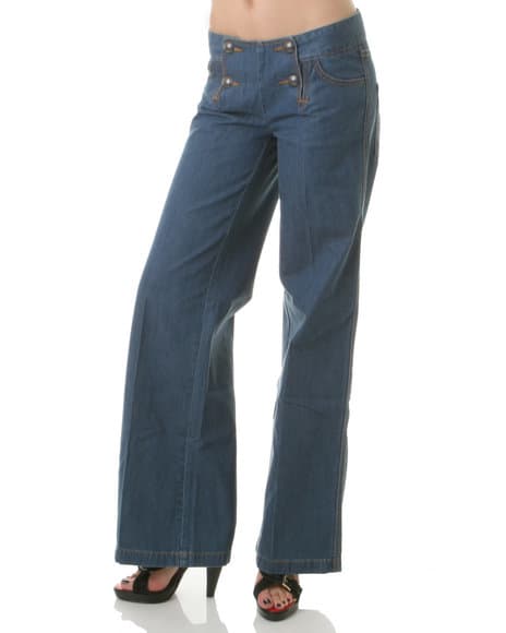 Depending on your body type and general style, you might look better in wide leg jeans (rather than straight leg).