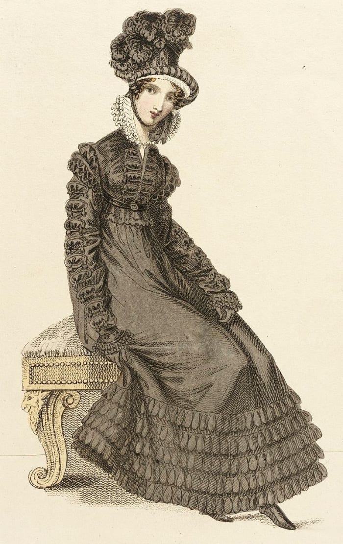 Walking dress circa 1820