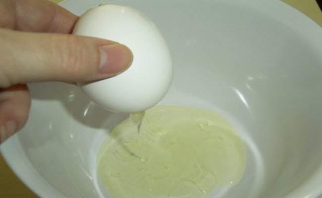 Egg whites can be whipped, applied to the face, allowed to dry, then removed just like a skin care mask.