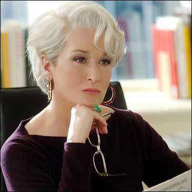 If you doubted that this color could look glamorous, look at this picture of Meryl Streep to have your doubts washed away.