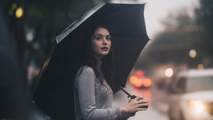 Make sure to carry an umbrella when it rains so that the water doesn't ruin all the hard work you put into your appearance!