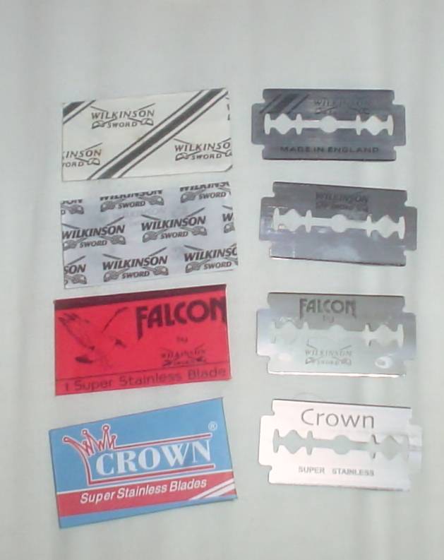 An assortment of blades made by Wilkinson Sword.