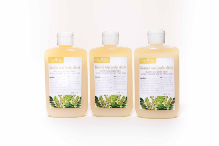 When applied, the Licorice Root Elixir has a minty tingle that heals, stimulates and encourages growth.