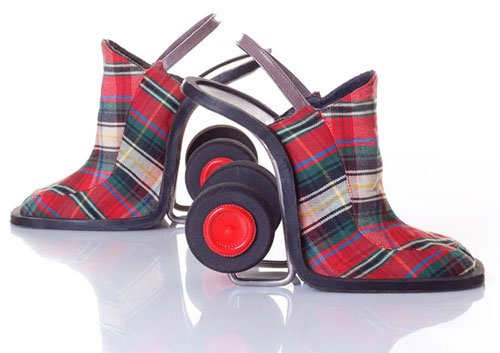 Look up your clan colours and get these shoes custom made to show the world who is the better fish haggler.