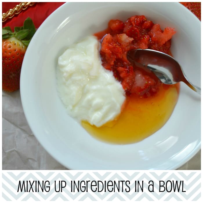 Use a fork or simply give it a whizz in the blender for a smoother face mask that will be easier to apply.