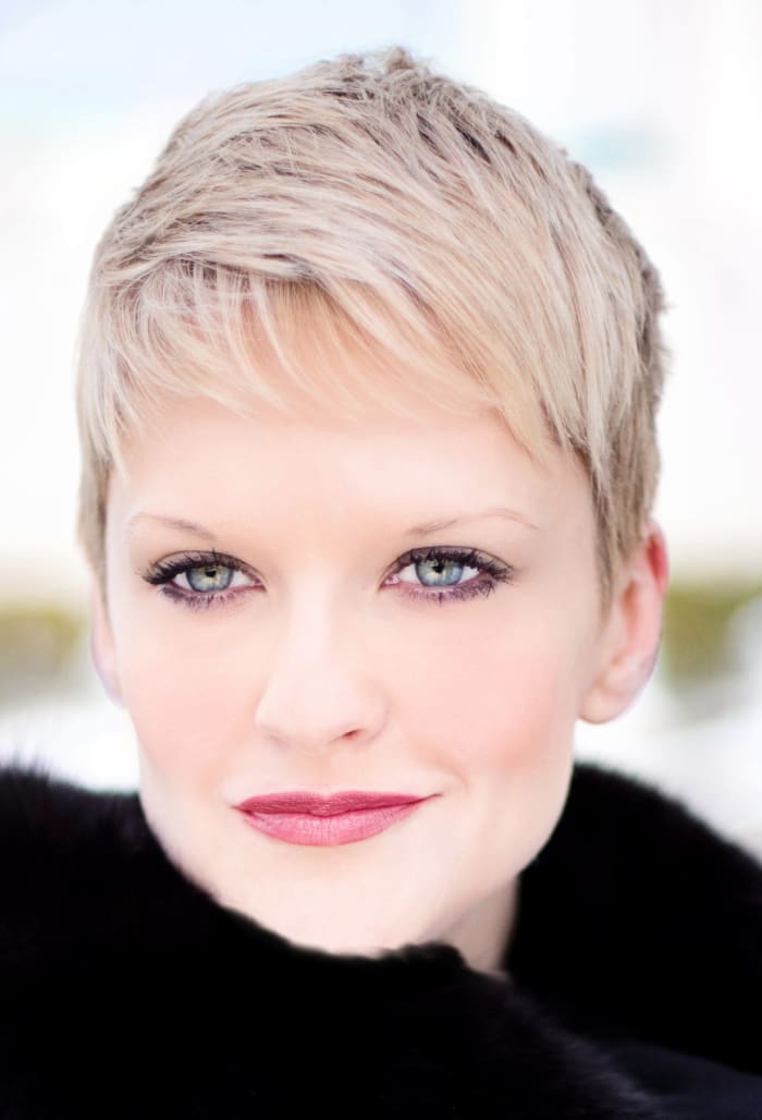 Cool ash tones neutralize the yellow in gray hair.