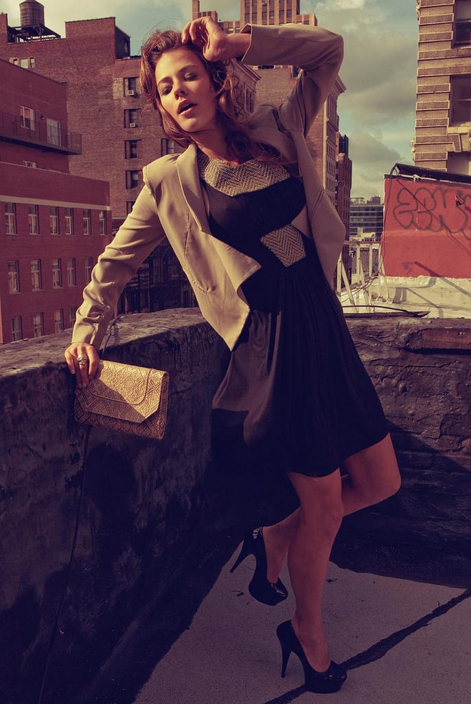 Keep it simple by choosing a one-piece outfit (such as a dress or a playsuit) that complements your coat or jacket