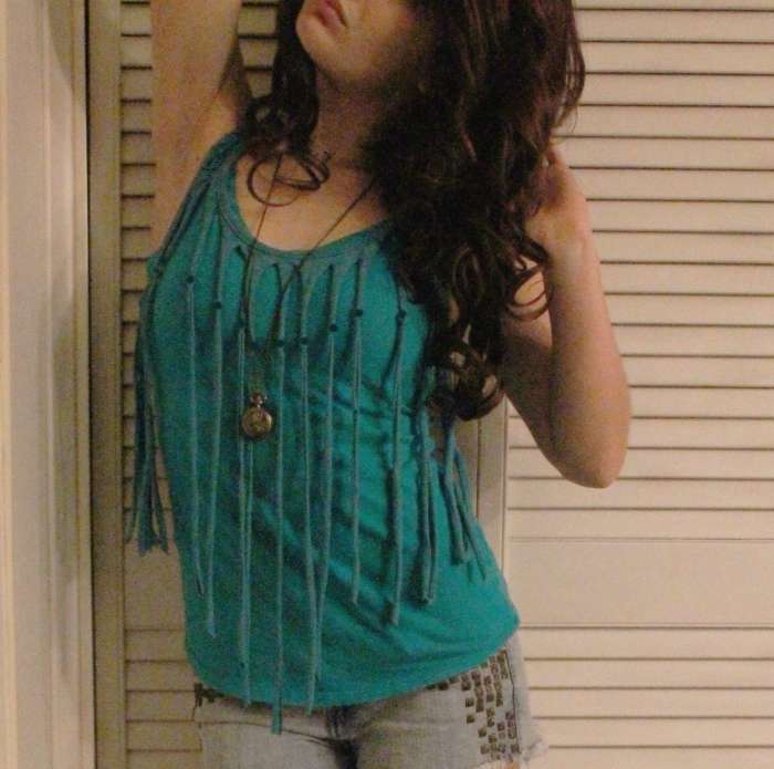 DIY Fashion Fringe Tank Top Bellatory Fashion and Beauty