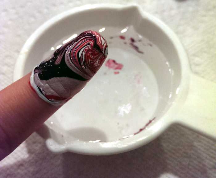 Doing this project without the tape will make it a little harder to clean up. I highly recommend doing this with the tape for that reason and also because darker nail polishes will stain your skin and be more difficult to clean up.