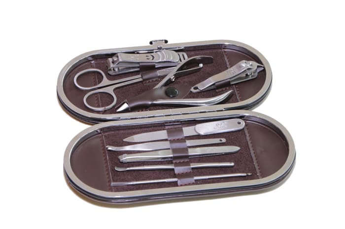 There's a metal nail file in every male manicure set, but it will cause untold damage.