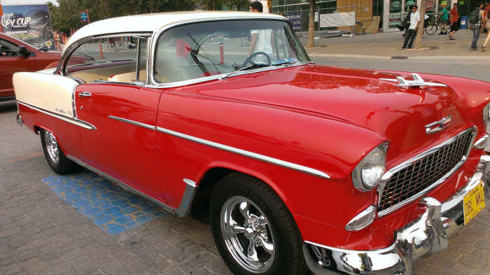 Vintage is admired. Folks walk around admiring stick shift, bumpers etc. Not for poor socks!
