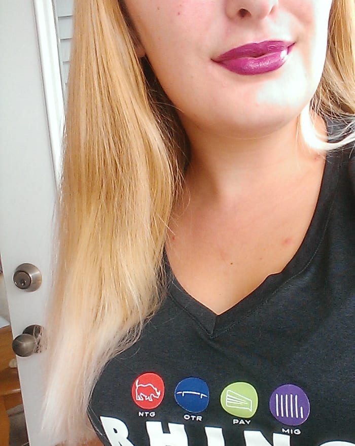 Here you can see my lightened ends have no more yellowy brassiness - they are a nice cool platinum color - which is optimum for having a really bright color in your hair!