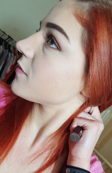 Although I can't give credit to the foundation, the coverage is much better with plenty of concealer on top.