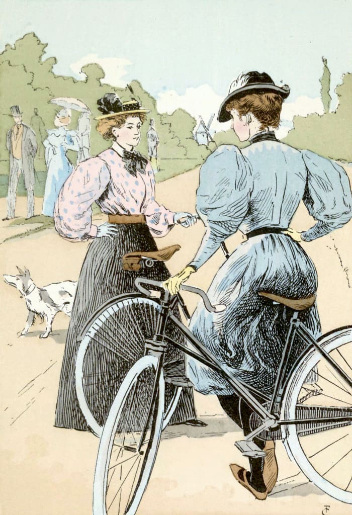 Bicycles gave women more independence and mobility.