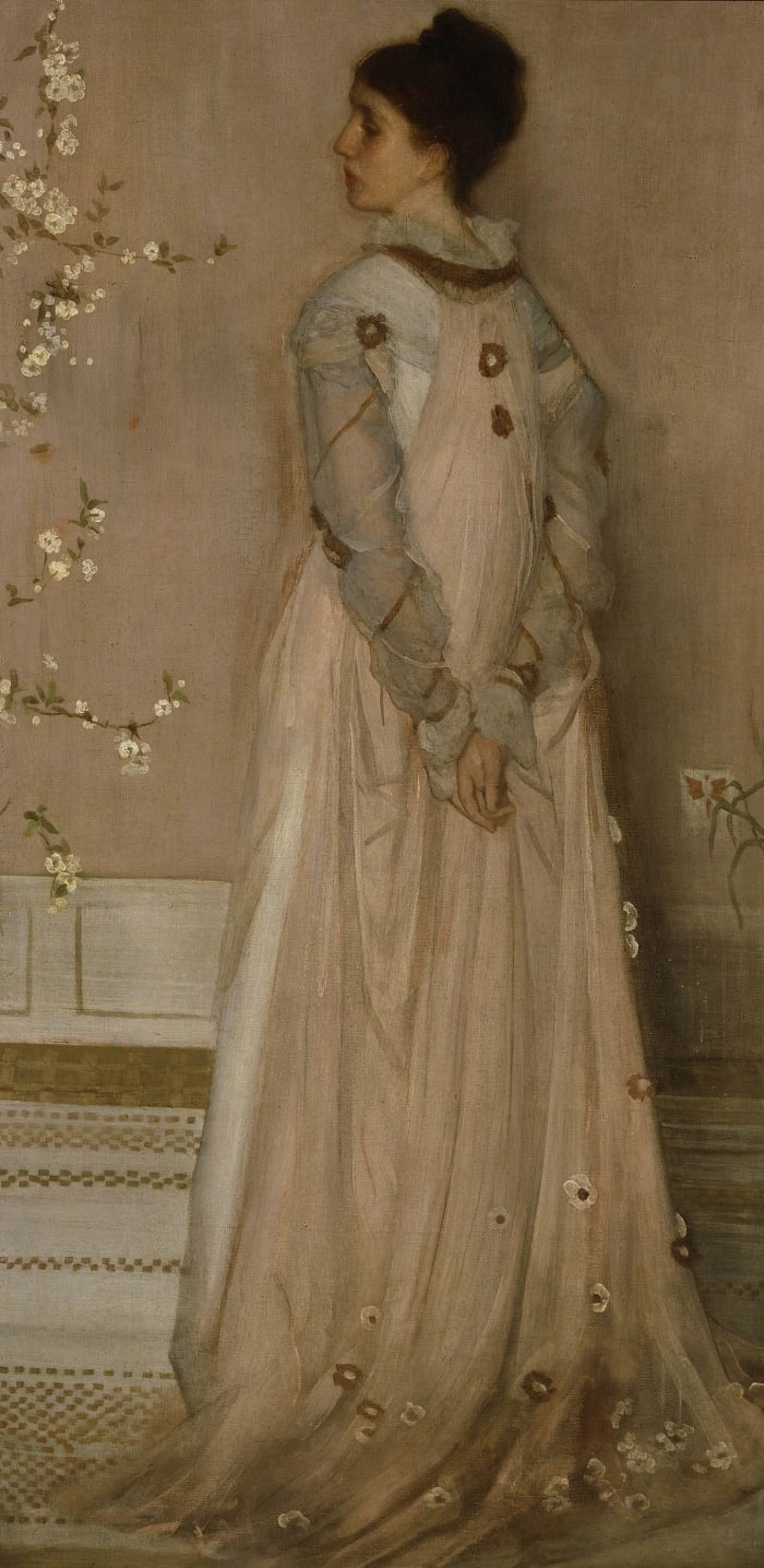 Tea gown - Whistler ' s Symphony in Flesh Color and Pink's Symphony in Flesh Color and Pink