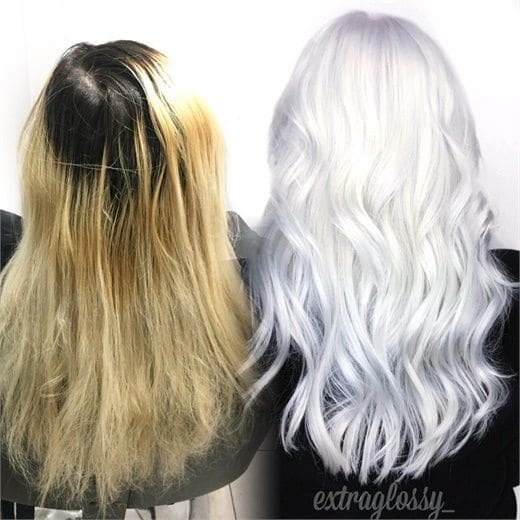 Once you've taken your hair from bleached to white, it'll take a little maintenance to keep it happy.