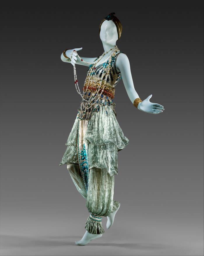 Paul Poirot's design based on harem costume at the Metropolitan Museum of Art in New York