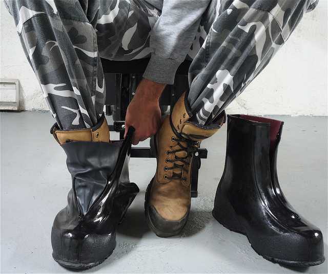 Keeping your feet warm and dry is the staple to working outdoors in cold winter weather. Good socks, boots, and overshoes keep feet from going numb
