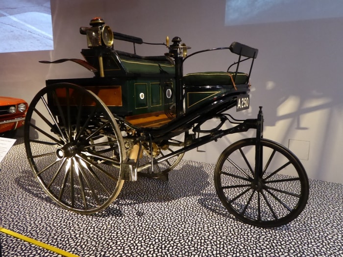 Patent-Motorwagen No. 3 Karl Benz 1888. Image by Frances Spiegel 2019 with permission from V&A Museum. All rights reserved.
