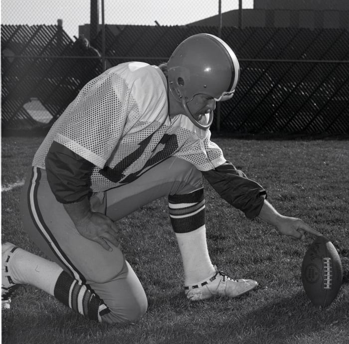 Kicker and punter, Don Cockroft, was one of several players taken in the 1967 NFL Draft who provided the Cleveland Browns stability at a position for several seasons.