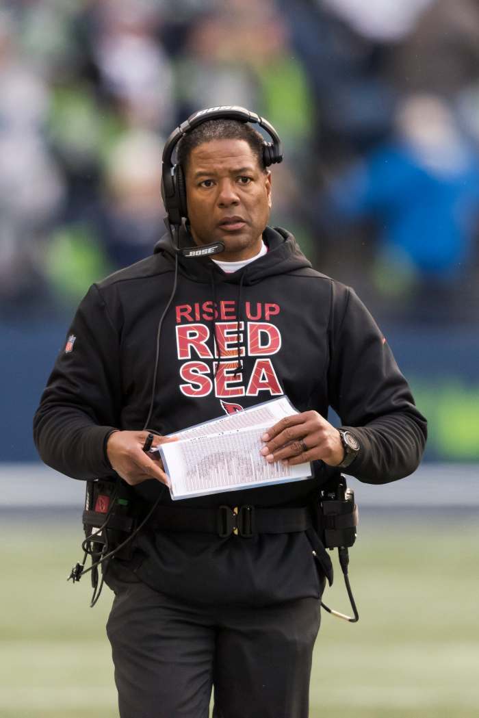 Former Arizona Cardinals head coach, Steve Wilks, is seen during a 2018 game against the Seattle Seahawks. He became the first head coach for the Cardinals since the 1950s to last only one season in the role.