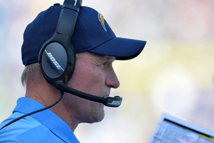 Former Arizona Cardinals head coach, Ken Whisenhunt, watches the action in 2017 as the offensive coordinator for the San Diego Chargers. He remains the only head coach to ever take the Cardinals to a Super Bowl.