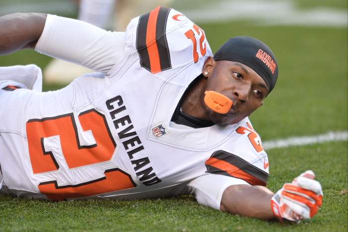Former Cleveland Browns cornerback, Justin Gilbert, prepares for a 2016 preseason game. He was one of two first-round draft picks the Browns selected in 2014 who never made any significant contributions in the NFL.