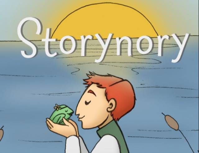An example of an illustration from Storynory. This website offers free audio stories with accompanying text so children can read along.