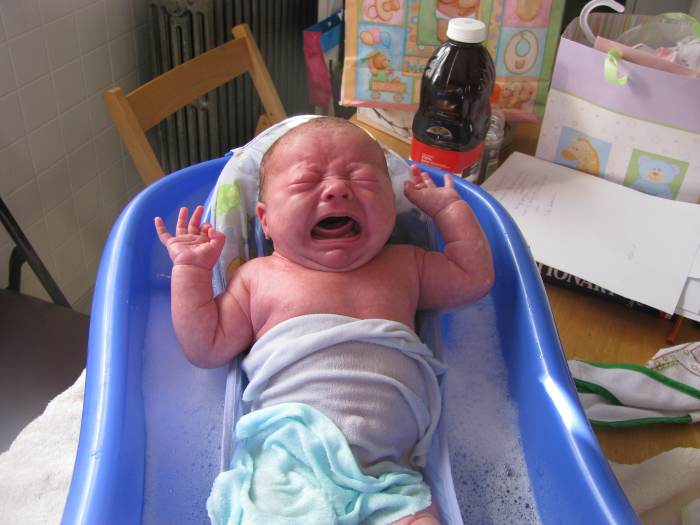 Sometimes you'll want to cry too, but it soon will pass. Babies can't cry forever.