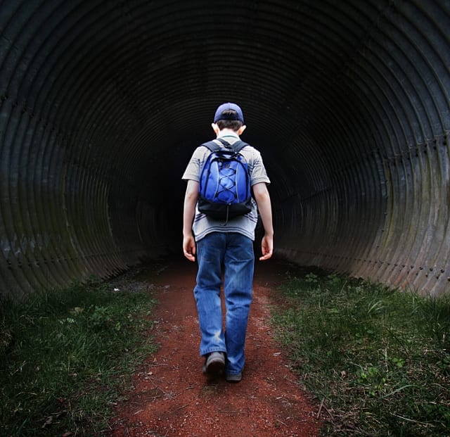 Letting your child go is like letting him walk down a dark tunnel without you. But the journey is inevitable and will allow them the opportunity to grow as humans.