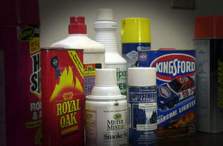 Common household items that can be used as inhalants. Teens may have chemicals in their bedrooms that are typically found under sinks or in a garage or shed.