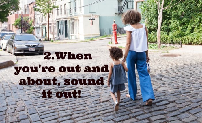 Parents should teach phonological awareness in an organic way: reciting nursery rhymes, listening to kids' music, and playing games. They should make up rhymes throughout the day: "Get in the car. We're not going far!"
