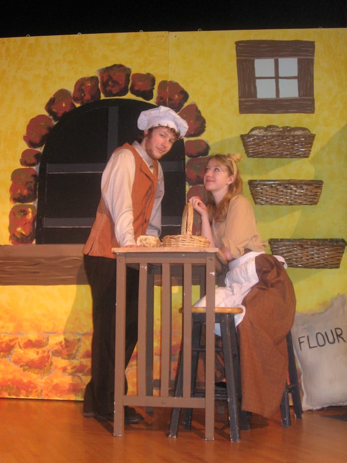 Nathan Rothstein & Allison Hoffman in THHS's production of Into the Woods. Go see the school play for a fun family night out!