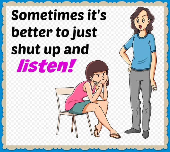 It's easy to slip into platitudes with our kids, especially when they're upset. Sometimes it's just better to listen.