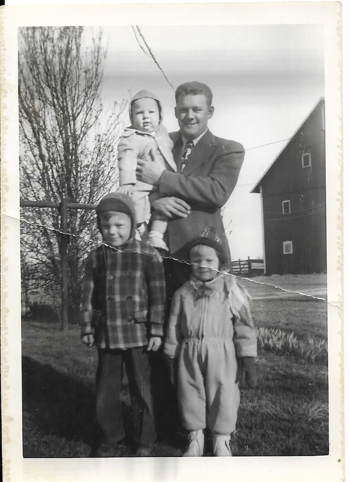 We grew to a family of five -- I'm at the right, front -- before five more siblings joined my two brothers and I to make us ten.
