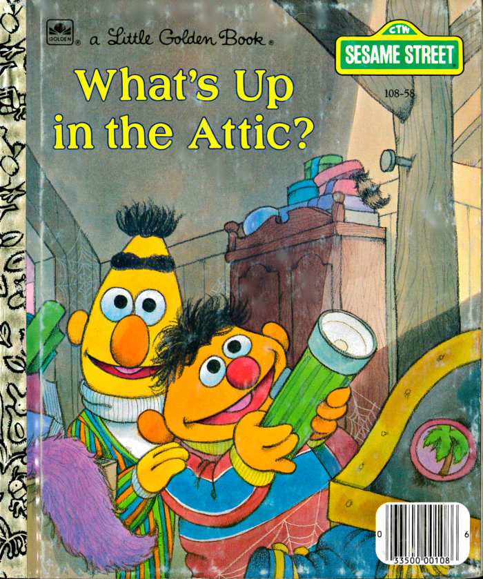 Ernie and Bert, are board and stuck inside their home on a gray and rainy day, so they go up to the attic, they were at first searching for the board game Duckie Land. But Instead, they find a treasure trove of amazing family mementos.
