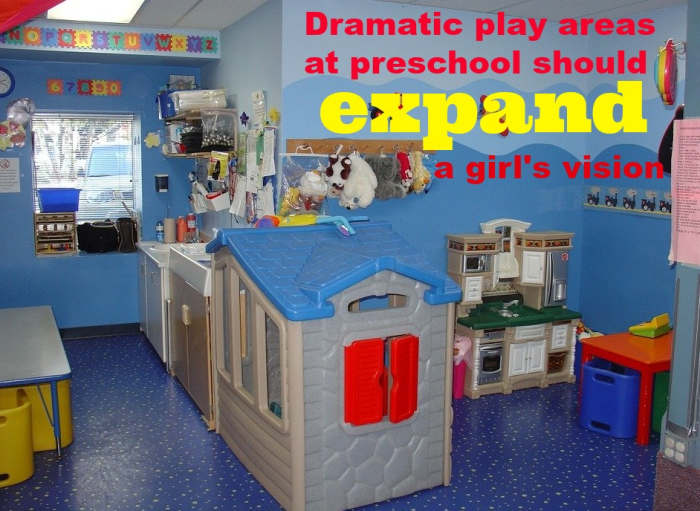 By changing up the dramatic play area, teachers stimulate children's imaginations and let them experience new professions.