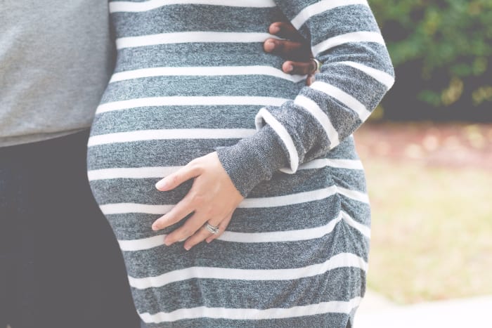 If you're debating on whether or not to put up the cash for those maternity photos - go for it! If you don't have room in your budget ask a friend or even your partner to snap a few pictures.