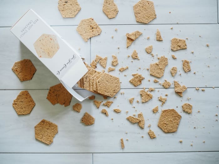 Once you're ready to start consuming solid food again, opt for one or two crackers at a time until you're sure you can hold more.
