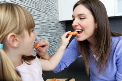 Eating with your kids and making food fun and interactive is a great way to get them to eat a healthy diet at meal times without even realizing it!