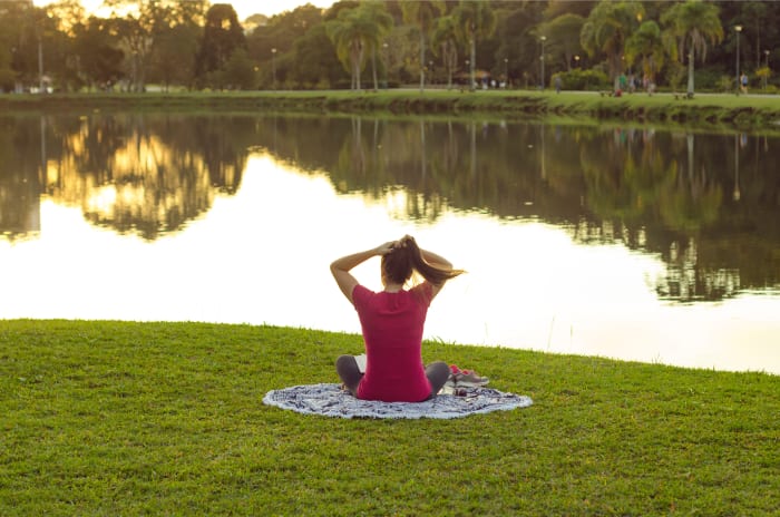 Taking some time to practice mindfulness can help clear your head when you're desperate to have a baby.
