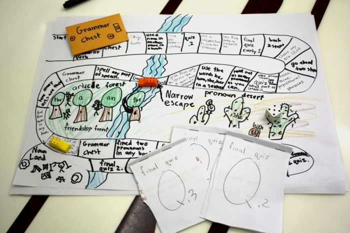 Children can pass the time at home creating their own board game and then challenging each other to games.