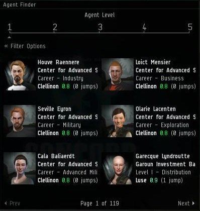The agent finder is a very useful way to find agents to run missions for in "EVE Online."