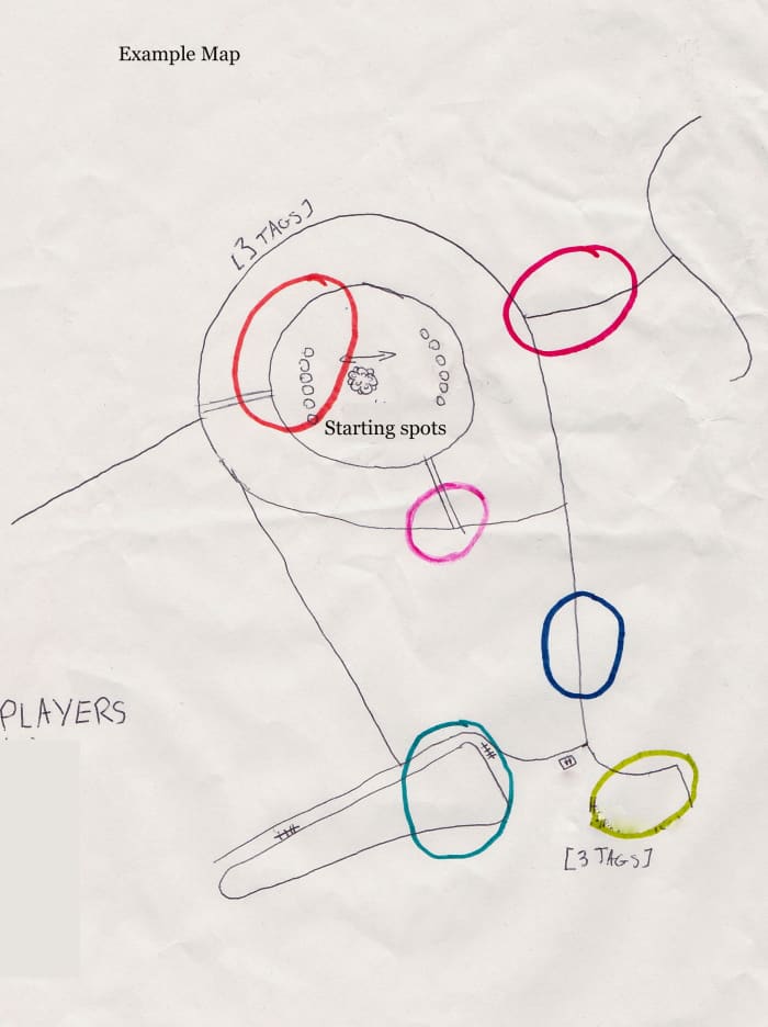 The map gives a rough idea where to find more tags, but people will still have to hunt around